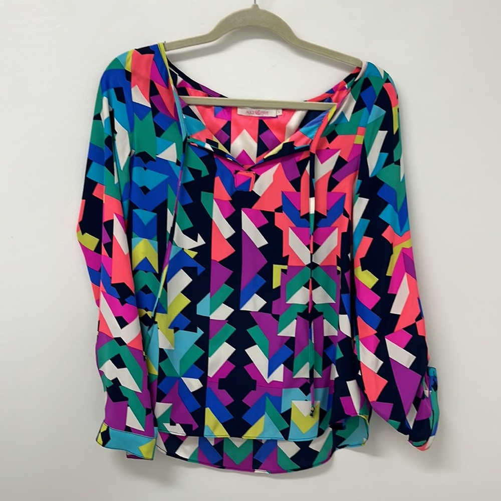 Silk colorful Alice and Trixie blouse